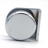 P222pc | Коннектор стена-стекло, круглый, хром