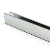 Алюминиевый П-профиль для стекла 8 мм (2200 мм) 